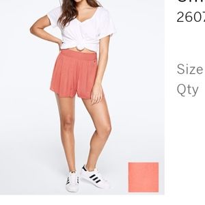 NWT PINK smoked short